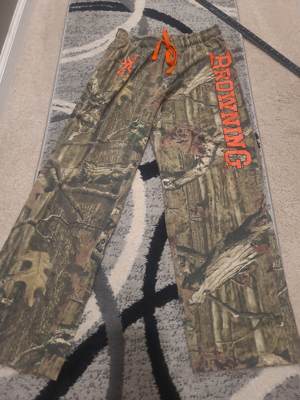 Browning Mens Drawstring Camo Logo Lounge Pants Medium